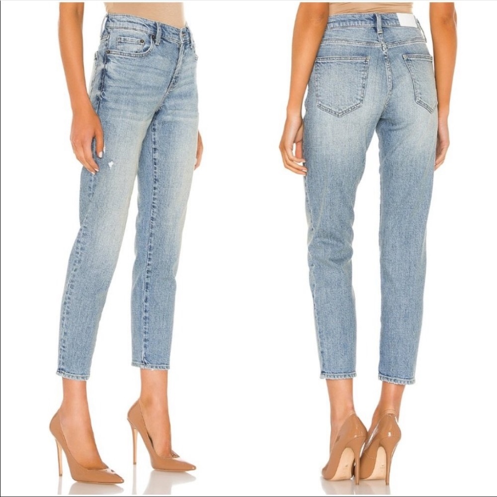 pistola Light Wash Straight Leg Jeans